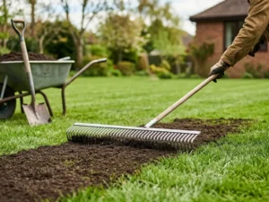 topdress lawn