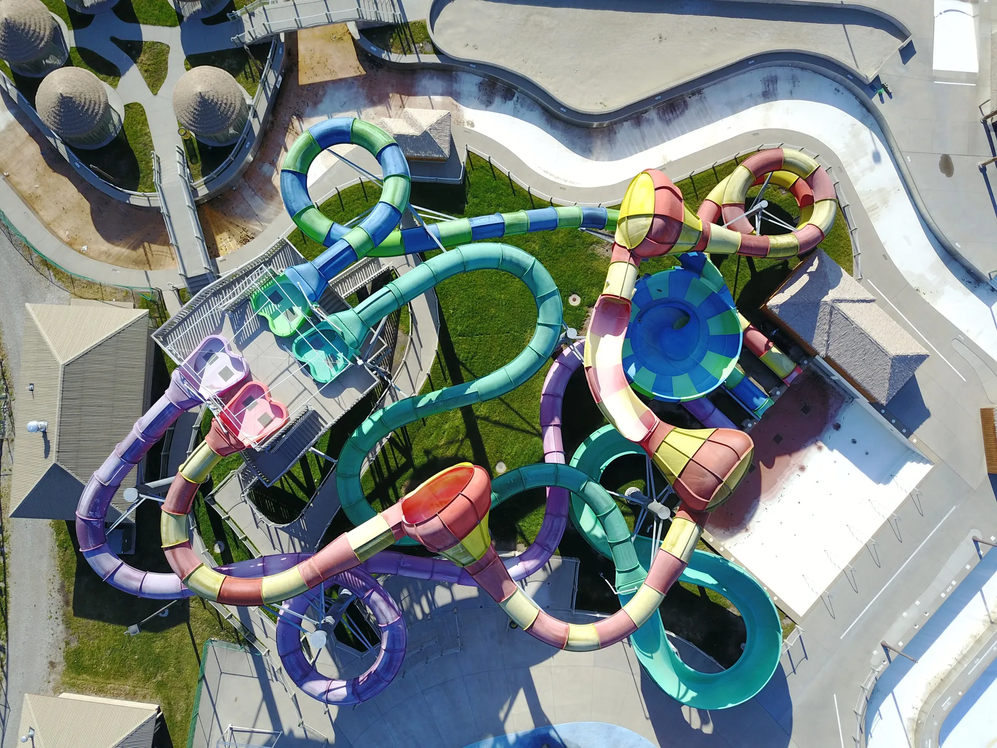 Toboggan en Spirale en Fibre de Verre