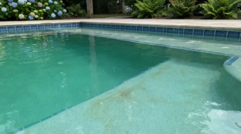 Agua de Piscina Verde Sin Algas: la Mancha Metálica Explicada
