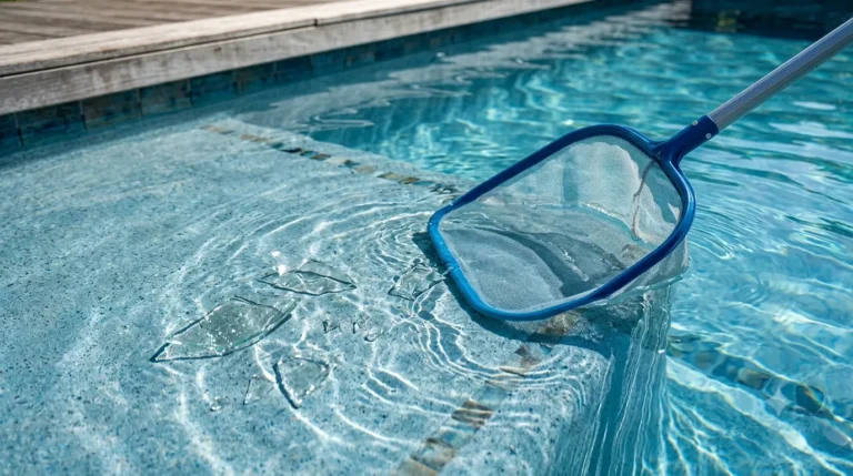 Cómo sacar vidrios rotos de una piscina de forma segura