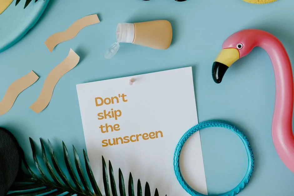 Station de Crème Solaire et Lunettes de Soleil