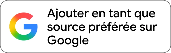 Bouton Google pour ajouter Aiper comme source préférée