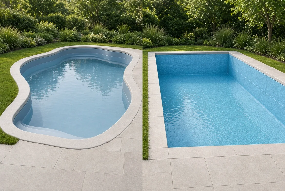 Fiberglass and vinyl liner swimming pools compared for longevity