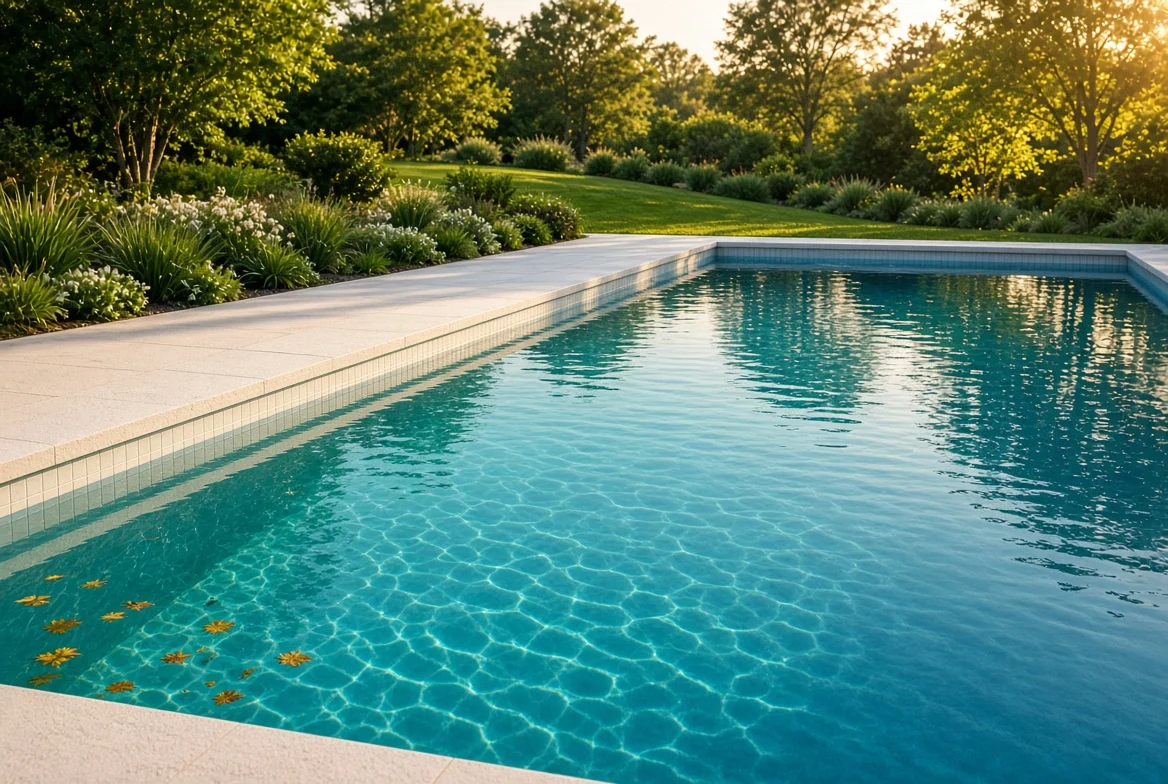 Checking inground pool water level for a leak